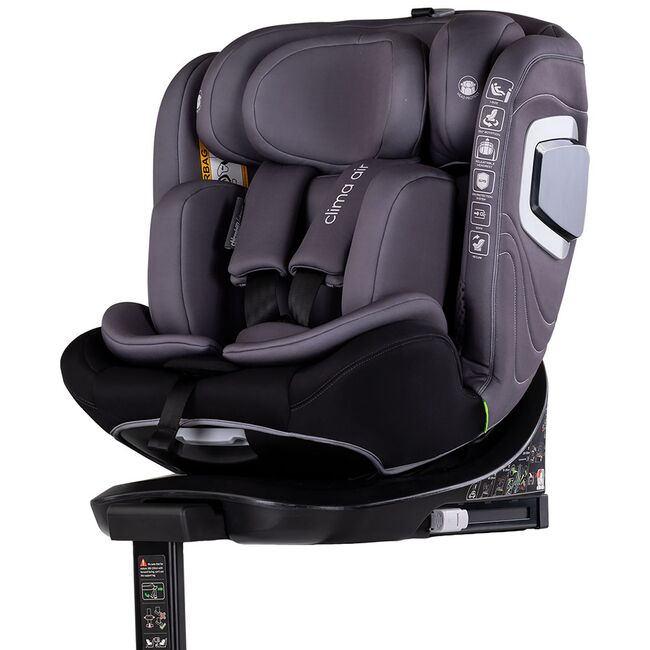 Scaun auto Chipolino Clima Air I-Size 40-150 cm cu sistem Isofix si sezut rotativ anthracite HUBSTKCLA2504AN
