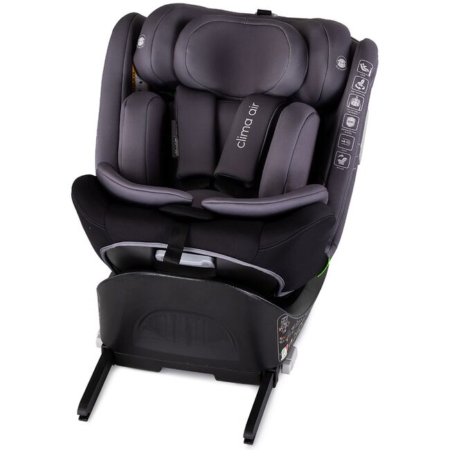 Scaun auto Chipolino Clima Air I-Size 40-150 cm cu sistem Isofix si sezut rotativ anthracite HUBSTKCLA2504AN
