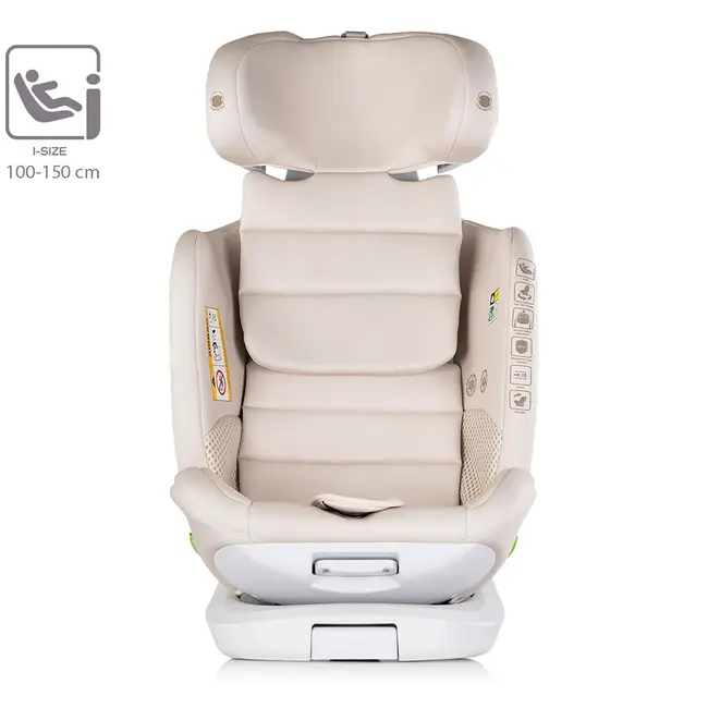 Scaun auto Chipolino Clima Air I-Size 40-150 cm cu sistem Isofix si sezut rotativ biscotta HUBSTKCLA2503BI