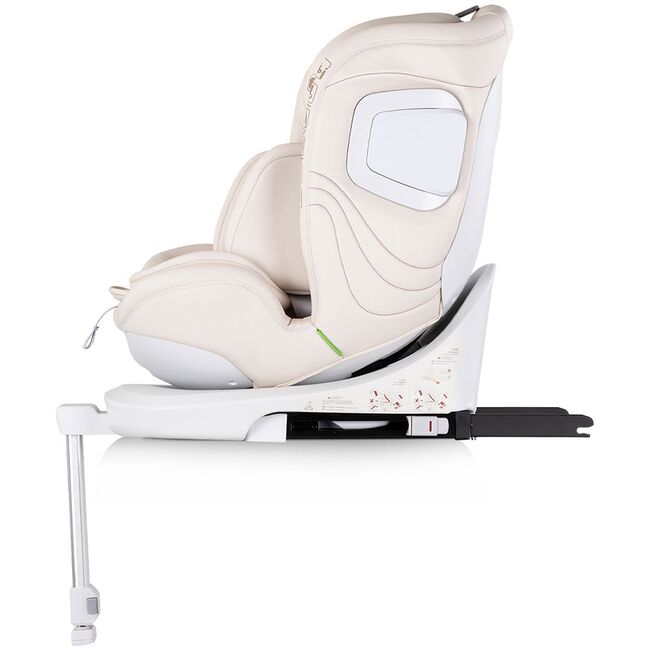 Scaun auto Chipolino Clima Air I-Size 40-150 cm cu sistem Isofix si sezut rotativ biscotta HUBSTKCLA2503BI