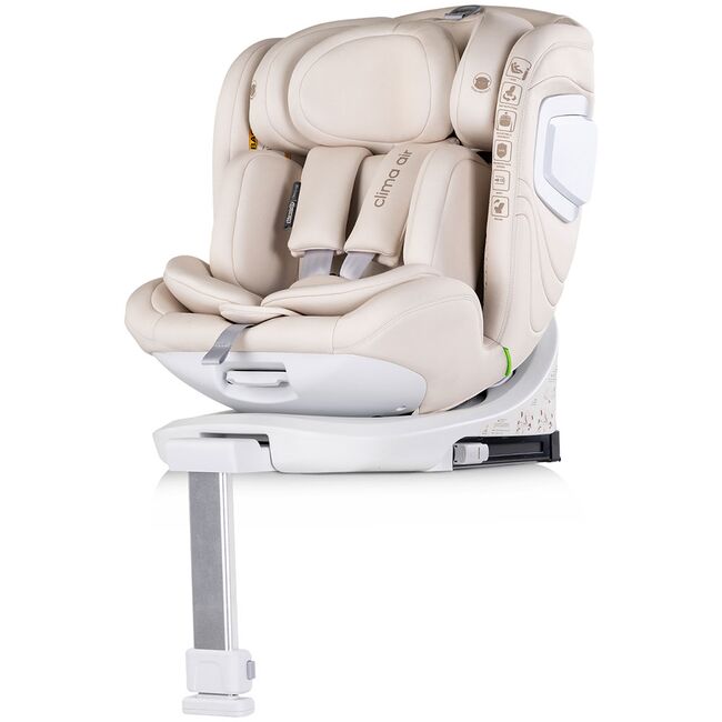 Scaun auto Chipolino Clima Air I-Size 40-150 cm cu sistem Isofix si sezut rotativ biscotta HUBSTKCLA2503BI