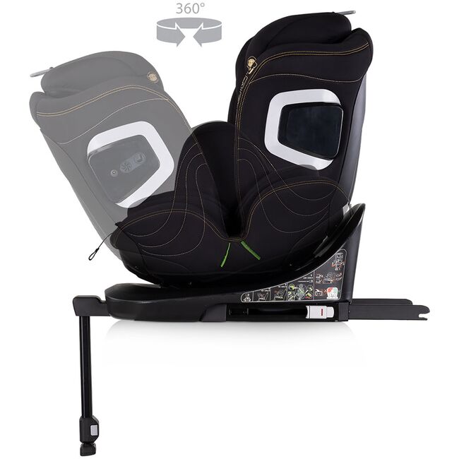 Scaun auto Chipolino Clima Air I-Size 40-150 cm cu sistem Isofix si sezut rotativ blackberry HUBSTKCLA2501BB
