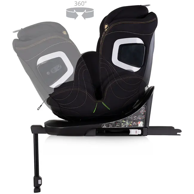 Scaun auto Chipolino Clima Air I-Size 40-150 cm cu sistem Isofix si sezut rotativ blackberry HUBSTKCLA2501BB