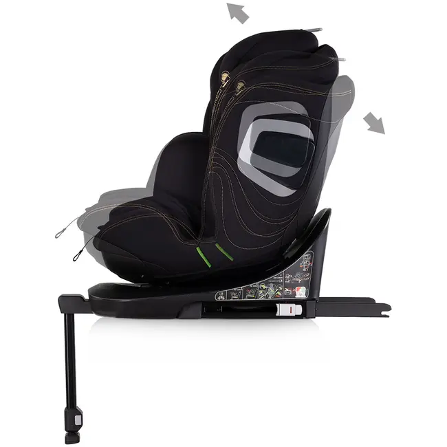 Scaun auto Chipolino Clima Air I-Size 40-150 cm cu sistem Isofix si sezut rotativ blackberry HUBSTKCLA2501BB