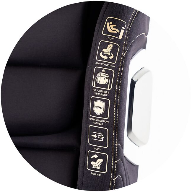 Scaun auto Chipolino Clima Air I-Size 40-150 cm cu sistem Isofix si sezut rotativ blackberry HUBSTKCLA2501BB