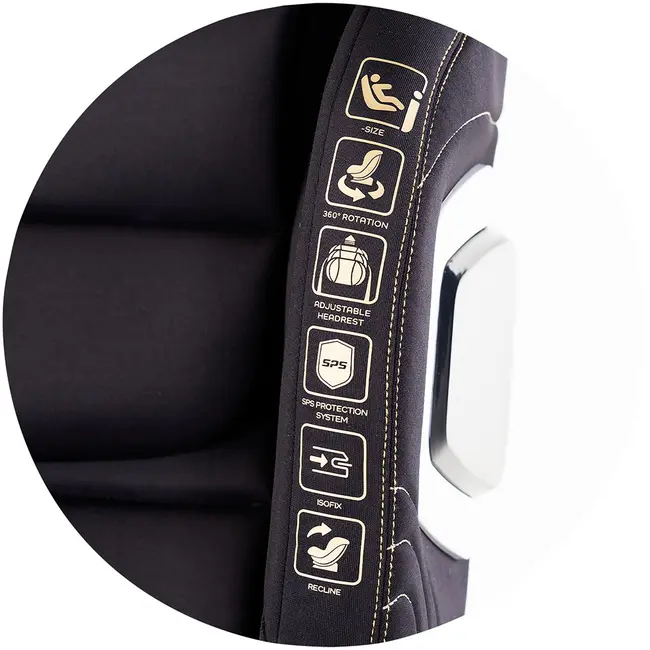 Scaun auto Chipolino Clima Air I-Size 40-150 cm cu sistem Isofix si sezut rotativ blackberry HUBSTKCLA2501BB