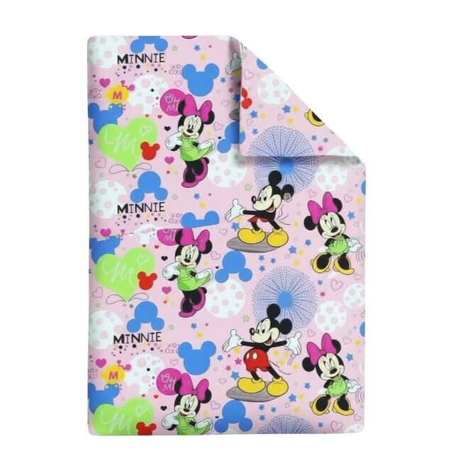 Pilota din bumbac ranforce cu Mickey si Minnie roz pentru pat 2-8 / 2-12 ani - ASC6427968007584