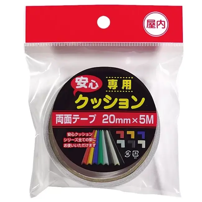 Banda dublu adeziva, din adeziv acrilic, pentru uz interior, 20mm 5m, transparenta