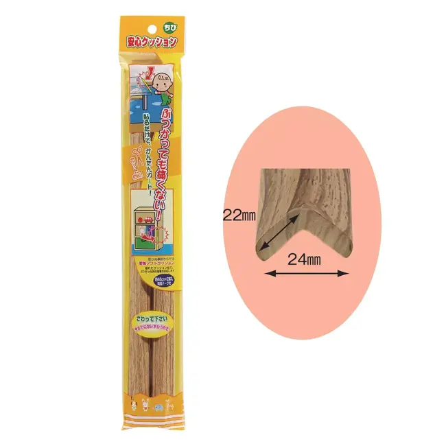 Banda protectie colturi, din spuma, (h)1.6 cmx40cm, , set 2 buc, culoarea lemnului