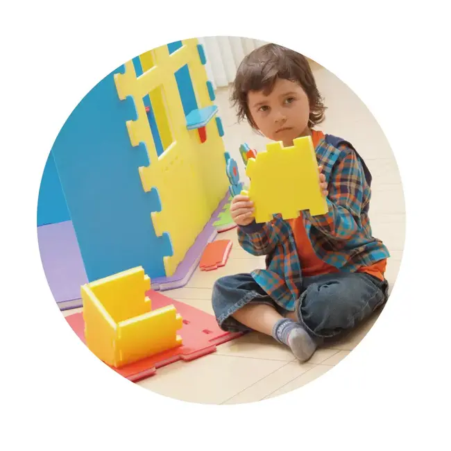 Casuta educativa pentru copii, abc, din spuma