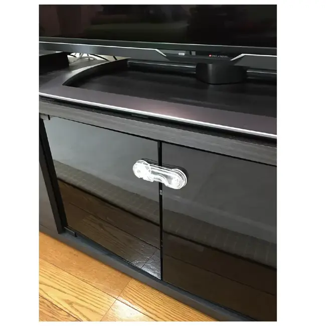 Opritor usa dulap, din plastic, transparent, 2 buc