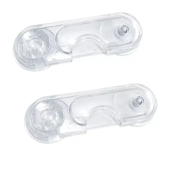 Opritor usa dulap, din plastic, transparent, 2 buc