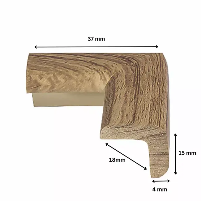 Protectie colturi mobila, din spuma, culoarea lemnului
