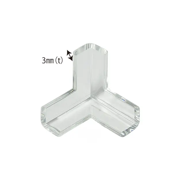 Protectie colturi mobila, trei laturi, transparent, 4 buc