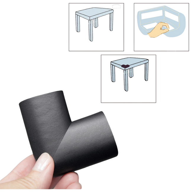 Protectie colturi pentru mobila, din spuma, set 4 buc