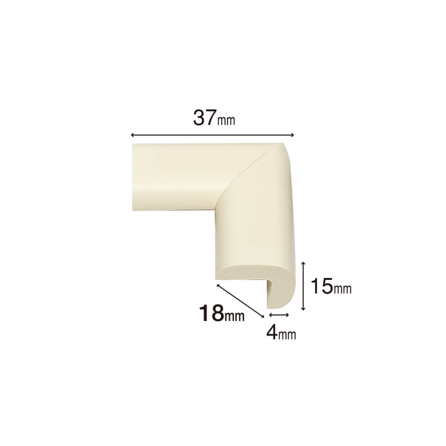 Protectie colturi pentru mobila, din spuma, set 4 buc