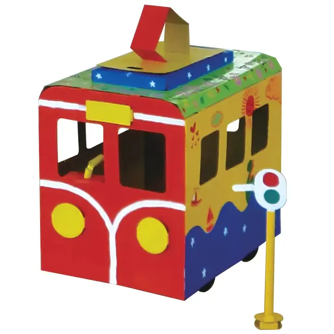 Trenulet din carton, pentru colorat