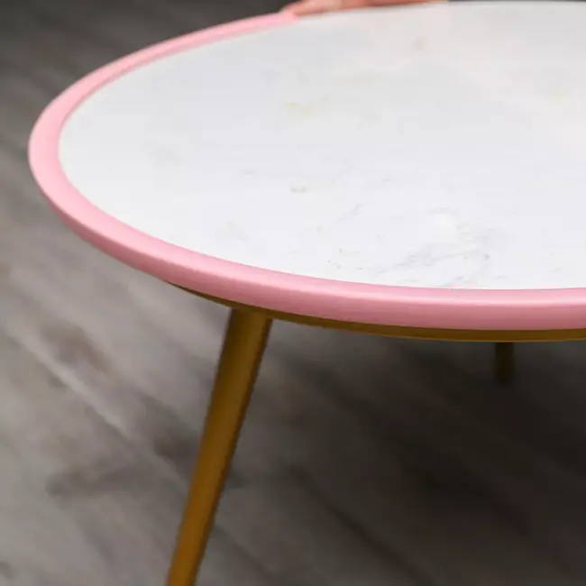 Banda de protectie mobilier, din spuma, 90cm, roz pastel