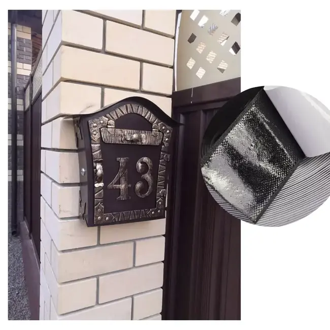 Banda dublu adeziva, din adeziv acrilic, pentru uz exterior, 2m, neagra