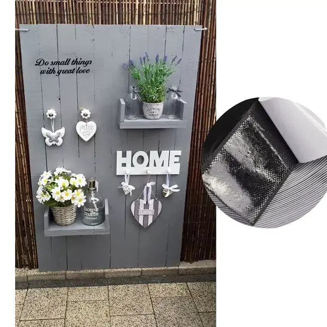 Banda dublu adeziva, din adeziv acrilic, pentru uz exterior, 2m, neagra