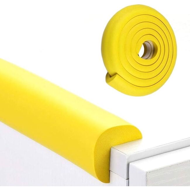 Banda protectie colturi, din spuma, 90cm, galben lamaie