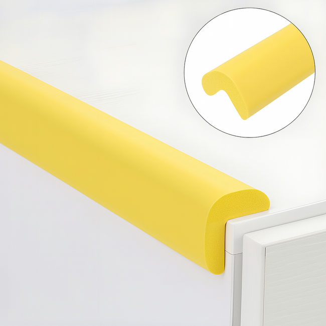 Banda protectie colturi, din spuma, 90cm, galben lamaie