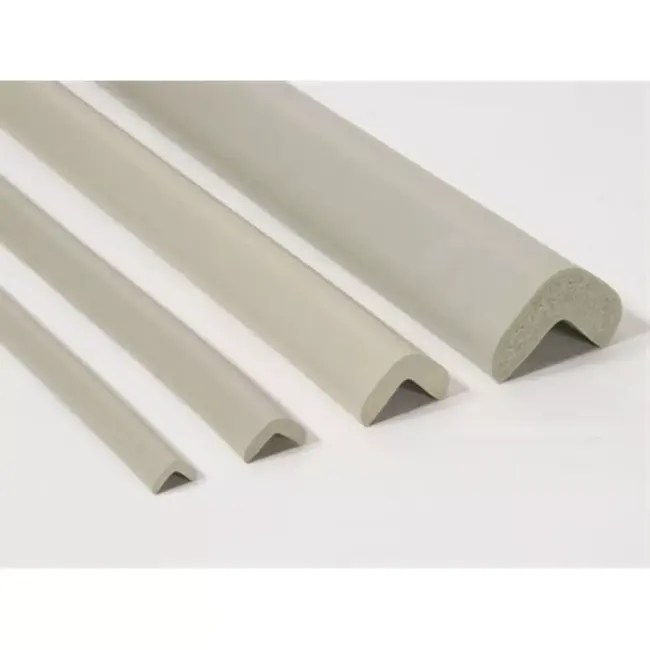 Banda protectie muchii, din spuma, 90cm, gri deschis