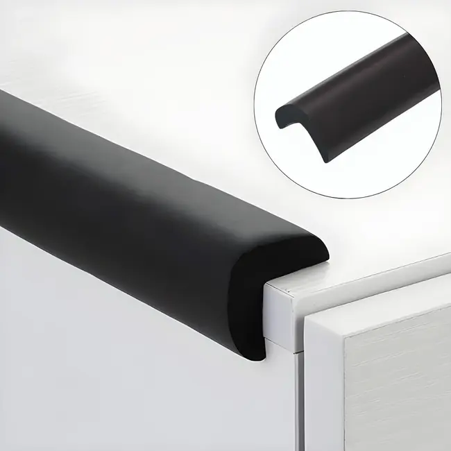 Banda protectie muchii, din spuma, 90cm, negru