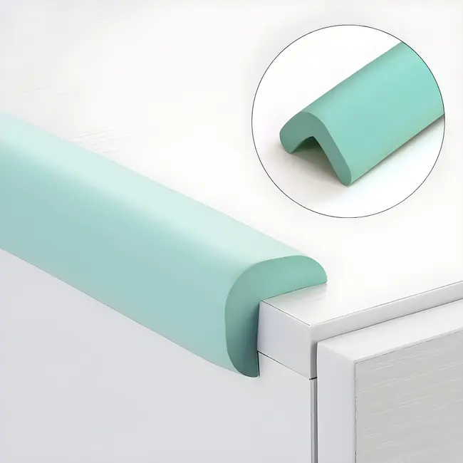 Banda protectie muchii, din spuma, 90cm, verde menta