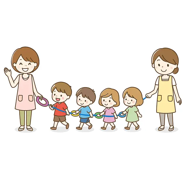 Inele de mers pentru copii, pentru orientare in grup, set 6 buc