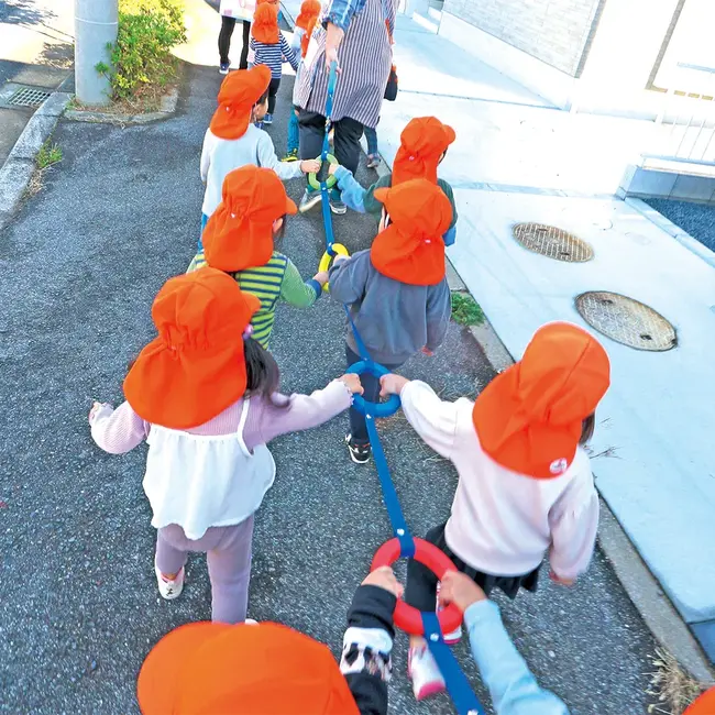 Inele de mers pentru copii, pentru orientare in grup, set 6 buc