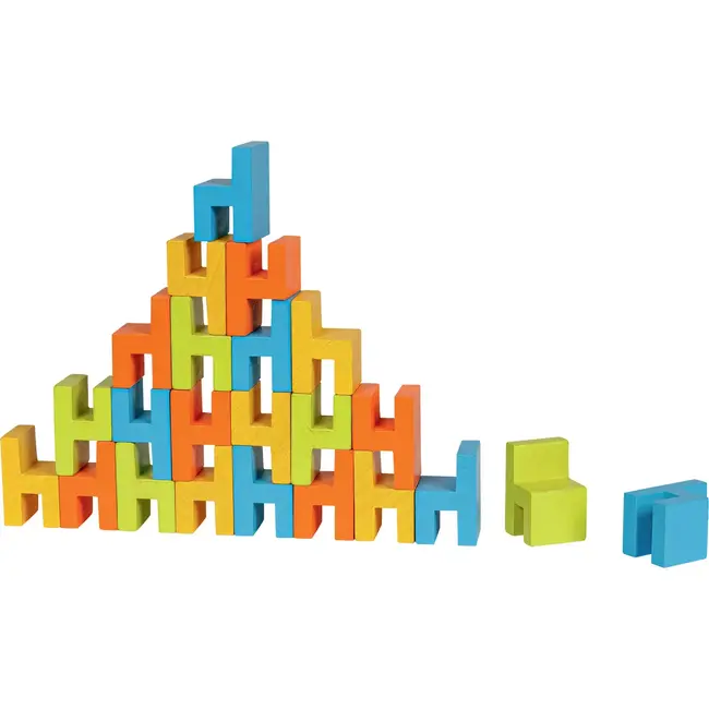 Joc de echilibru pentru copii, de lemn, 24 piese, goki