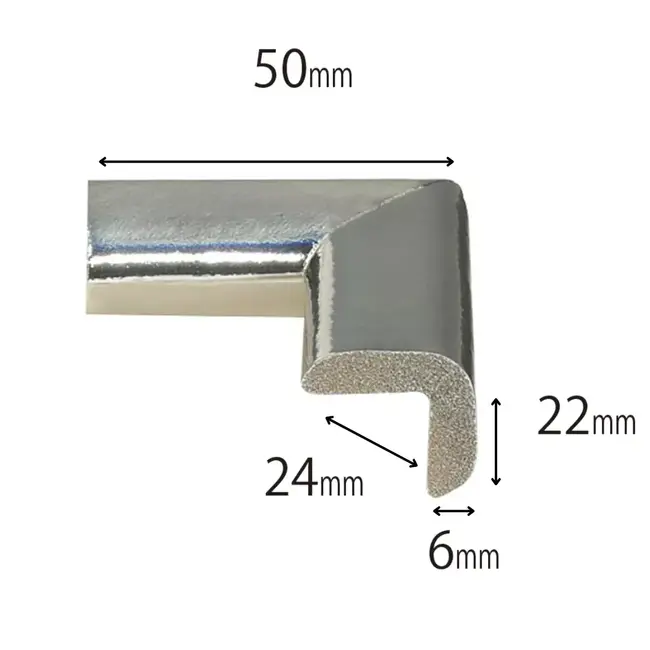 Protectie colturi mobila, argintiu metalizat