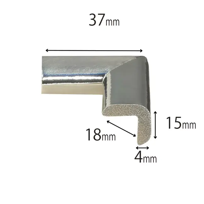 Protectie colturi mobila, argintiu metalizat