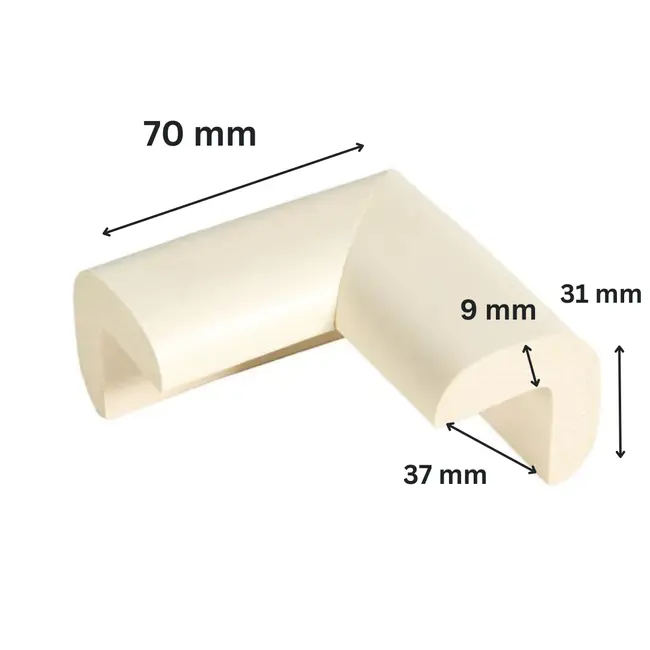 Protectie colturi pentru mobila, din spuma, set 4 buc
