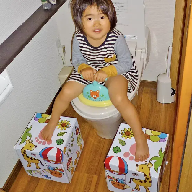 Suport picioare wc, scaunel inaltator pentru pozitia ghemuit pe toaleta in forma cubica, set 2 buc