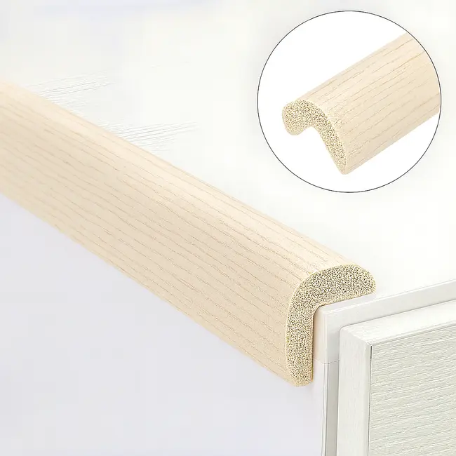 Banda protectie colturi, din spuma, culoarea lemnului alb, 90cm
