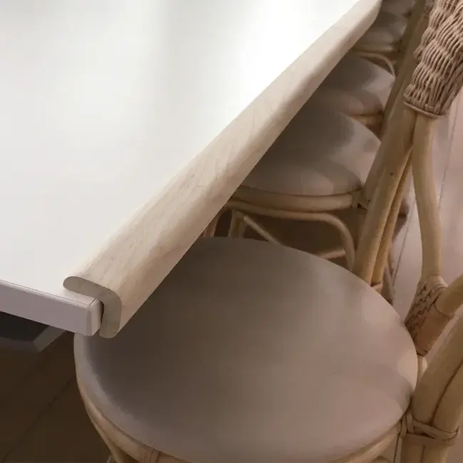 Banda protectie muchii si margini set 2 buc 40cm spuma lemn alb   carboysafety