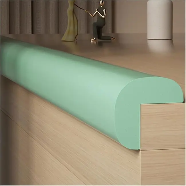 Banda protectie muchii si margini set 2 buc 40cm spuma verde pastel   carboysafety