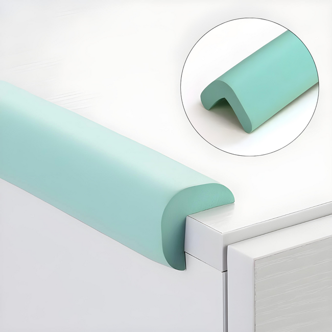 Banda protectie muchii si margini set 2 buc 40cm spuma verde pastel   carboysafety