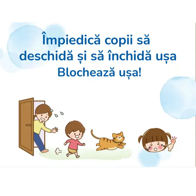 Blocator usa copii ,   sistem anti-deschidere usor de montat