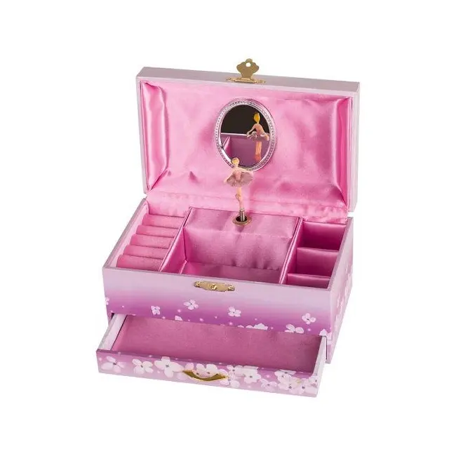 Cutie muzicala, cu balerina, 19 x 11.5 x 9.8 cm, de lemn, goki