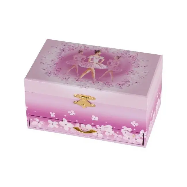 Cutie muzicala, cu balerina, 19 x 11.5 x 9.8 cm, de lemn, goki