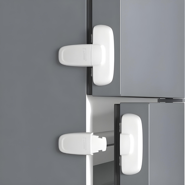 Incuietoare frigider autoadeziva ,   siguranta copii 2 buc