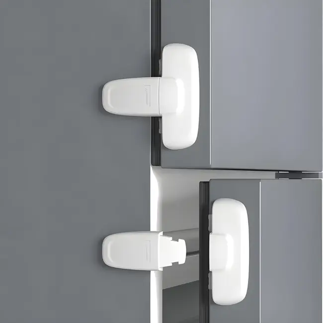 Incuietoare frigider autoadeziva ,   siguranta copii 2 buc