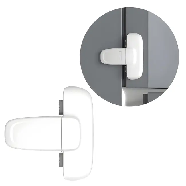 Incuietoare frigider autoadeziva ,   siguranta copii 2 buc