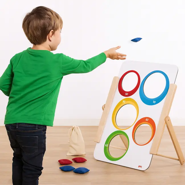 Joc cu tinta din lemn goki, pentru copii si adulti