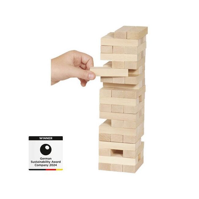 Joc jenga, de lemn, 4 ani +, pentru copii si adulti, goki - joc de coordonare