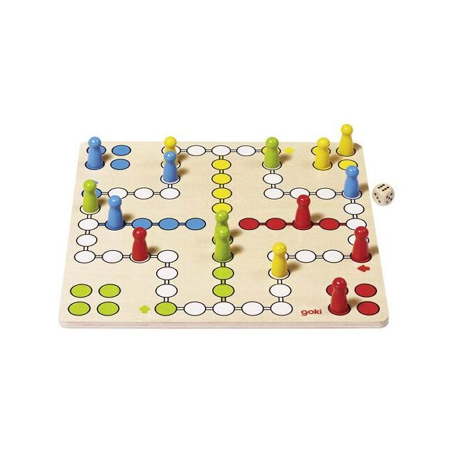 Joc ludo, pentru copii si adulti, de lemn, 4 ani+, goki - joc de gandire