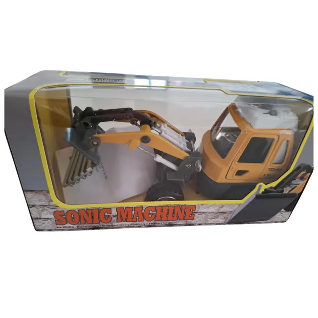 Masini de constructie, cu sunete si lumini, 16x9cm, 3 ani+, goki